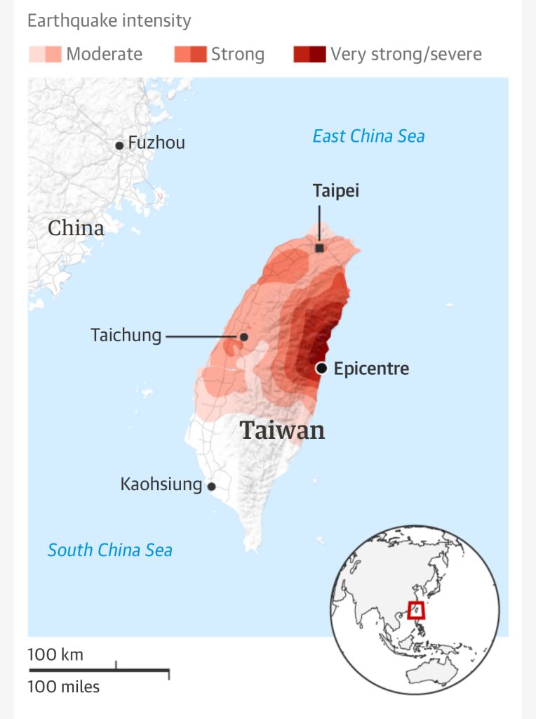 Breaking: Major Earthquake Hits Taiwan, Triggers Tsunami Alerts, Aftershocks Felt in Shanghai