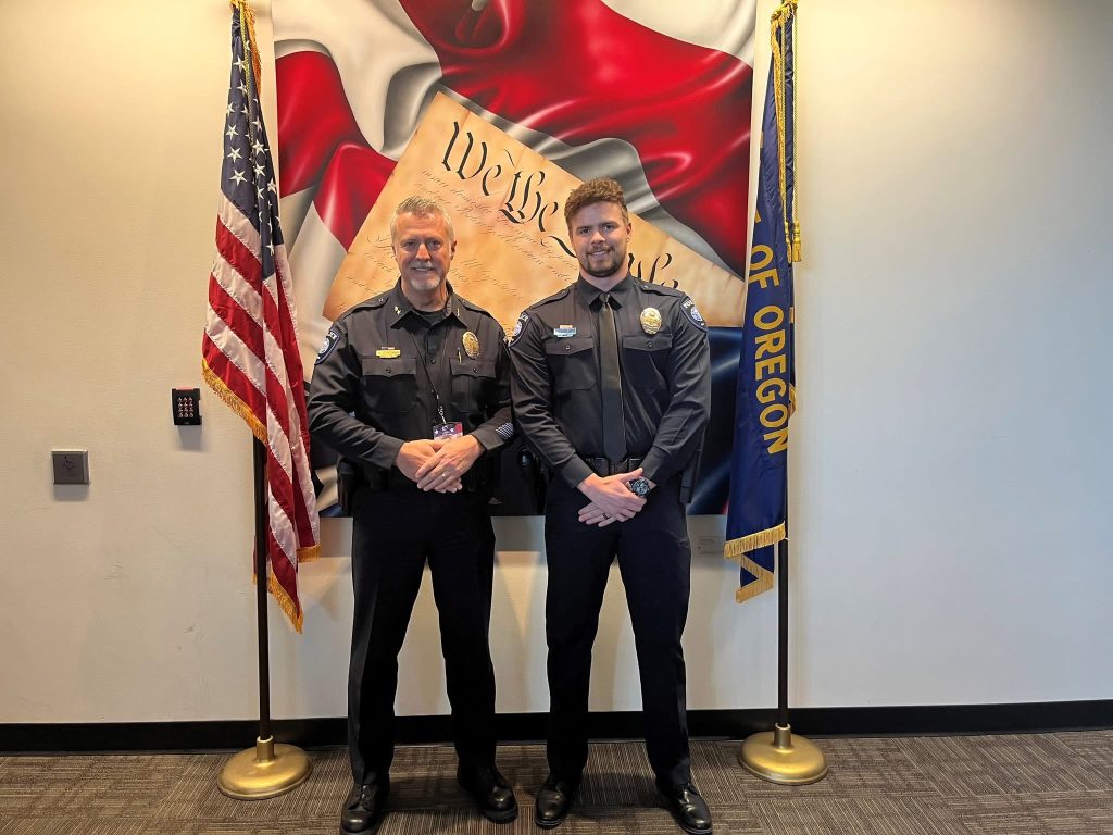 Grants Pass Welcomes Home New Police Officer Following State Academy Graduation