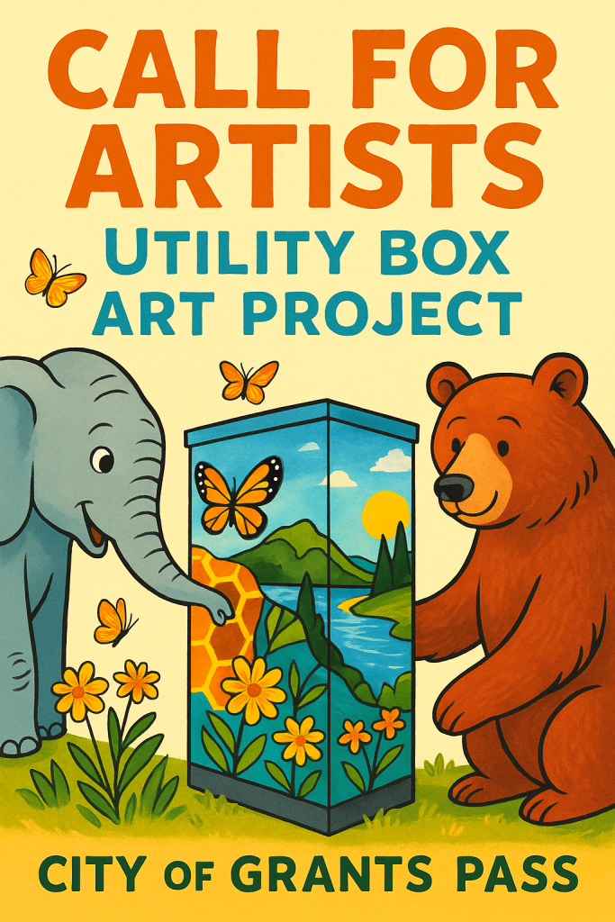Grants Pass Launches New Round of Utility Box Art Program, Invites Local Artists to Apply