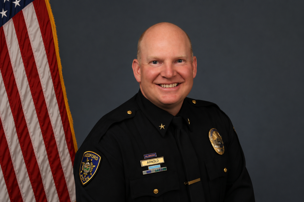 Medford Names Trevor Arnold as Choice for Next Police Chief Following Retirement of Justin Ivens