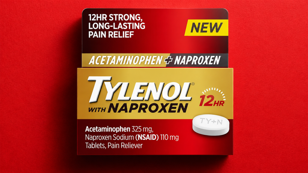 Doctors Have Recommended This Pain Relief Combination for Years. Now It’s Available in One Tablet.