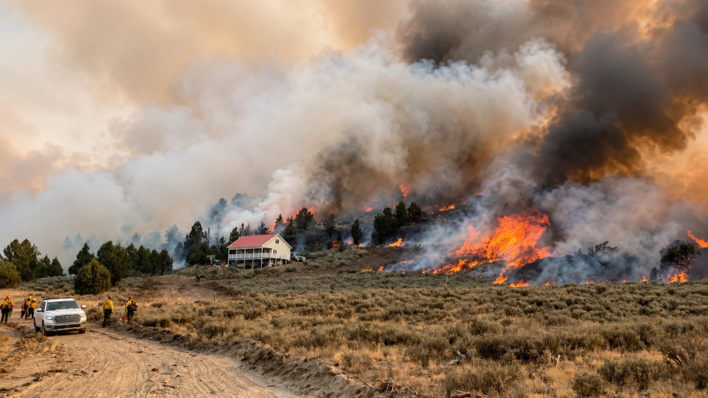 Big Grass Fire Surpasses 555,000 Acres as Massive Oregon-Idaho Wildfire Threatens Duck Valley