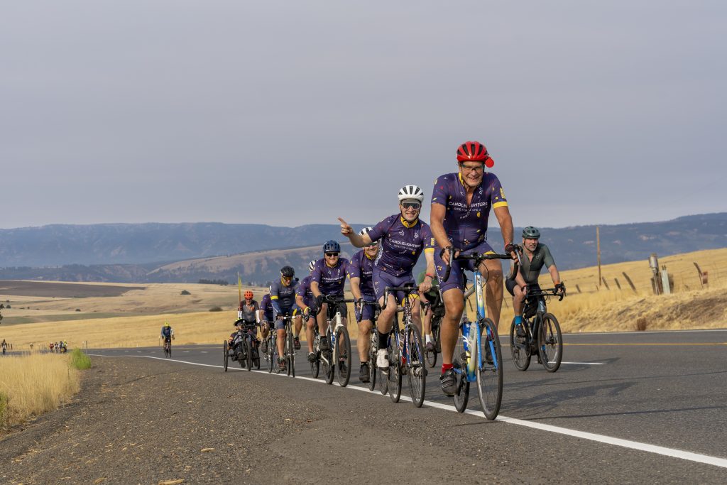 Cycle Oregon Ride Brings a Special Mission to Riverside Park for Children With Cancer