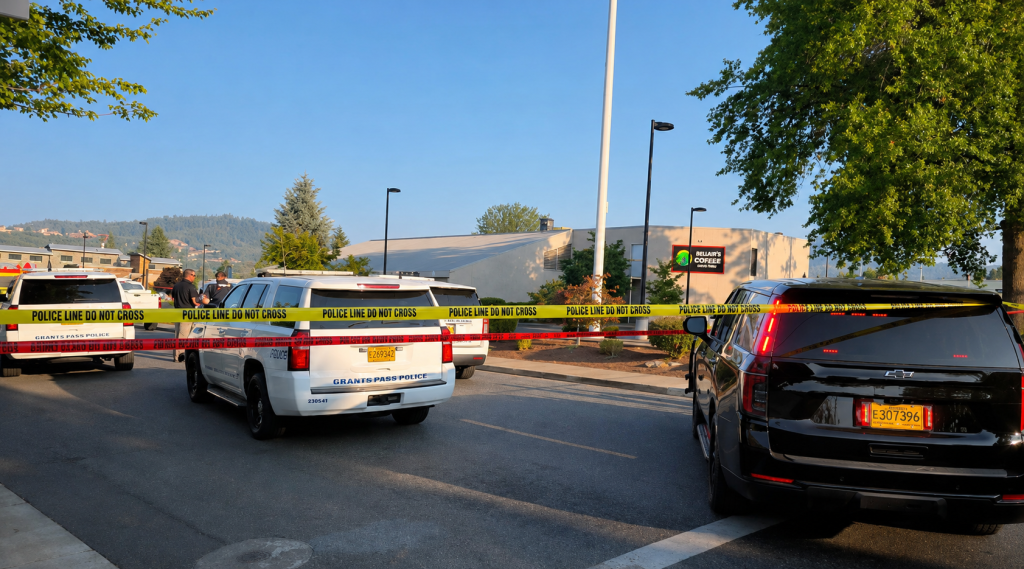 Morning Police Call Erupts Into Gunfire in Grants Pass as Three Officers Shoot Armed Suspect